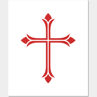 Cross of the Lord and Savior Jesus Christ, a symbol of crucifixion and salvation. Posters and Art